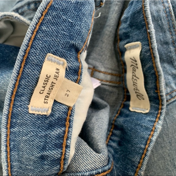 Madewell Classic Straight Jeans size 27 - Picture 5 of 13